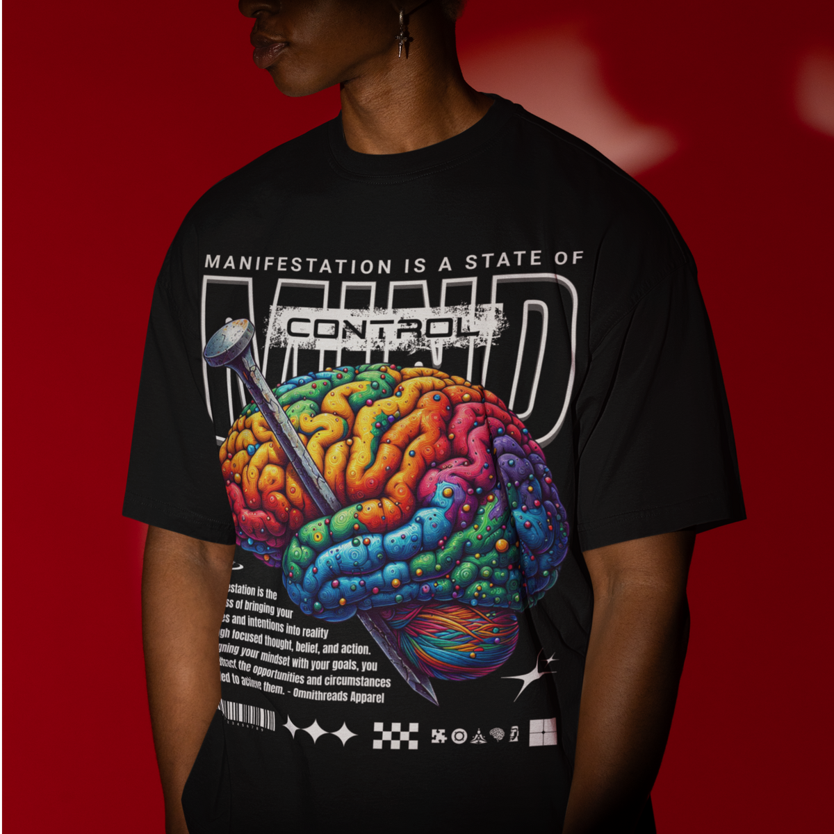 Mind Control - Oversized Drop Shoulder Tee — product image 5
