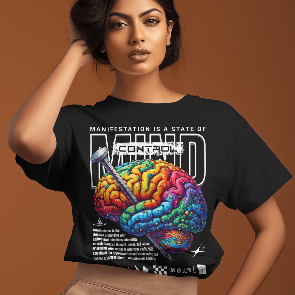 Mind Control - Oversized Drop Shoulder Tee — product image 2