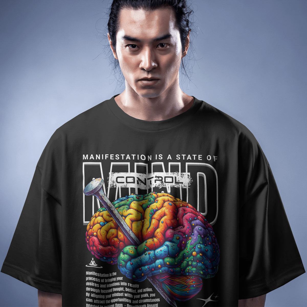 Mind Control - Oversized Drop Shoulder Tee — product image 1