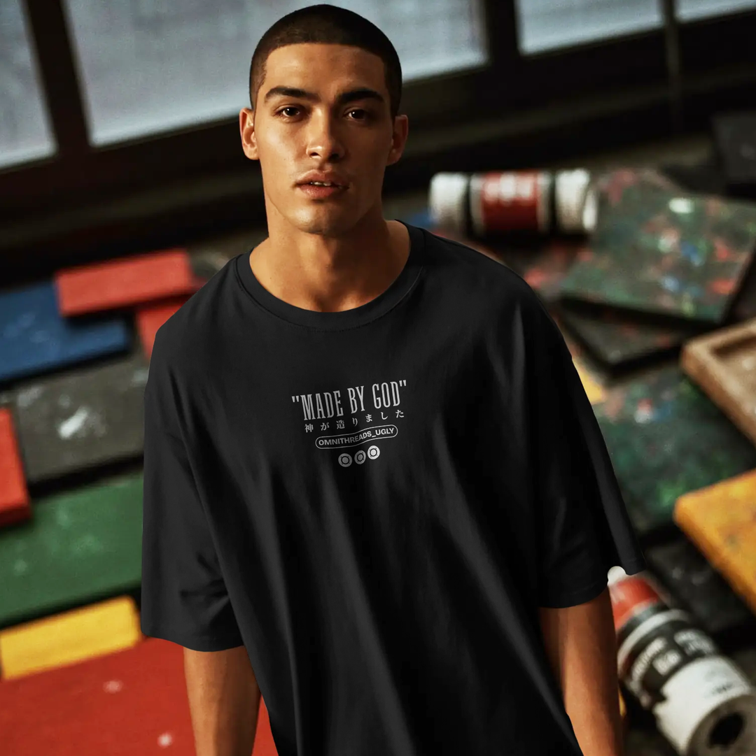 Made By God - Oversized Drop Shoulder Tee