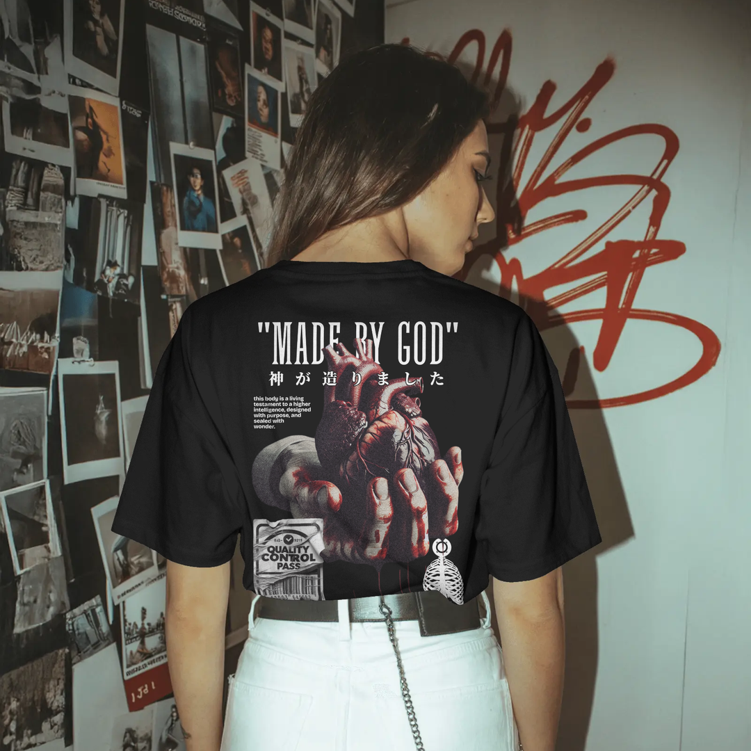 Made By God - Oversized Drop Shoulder Tee