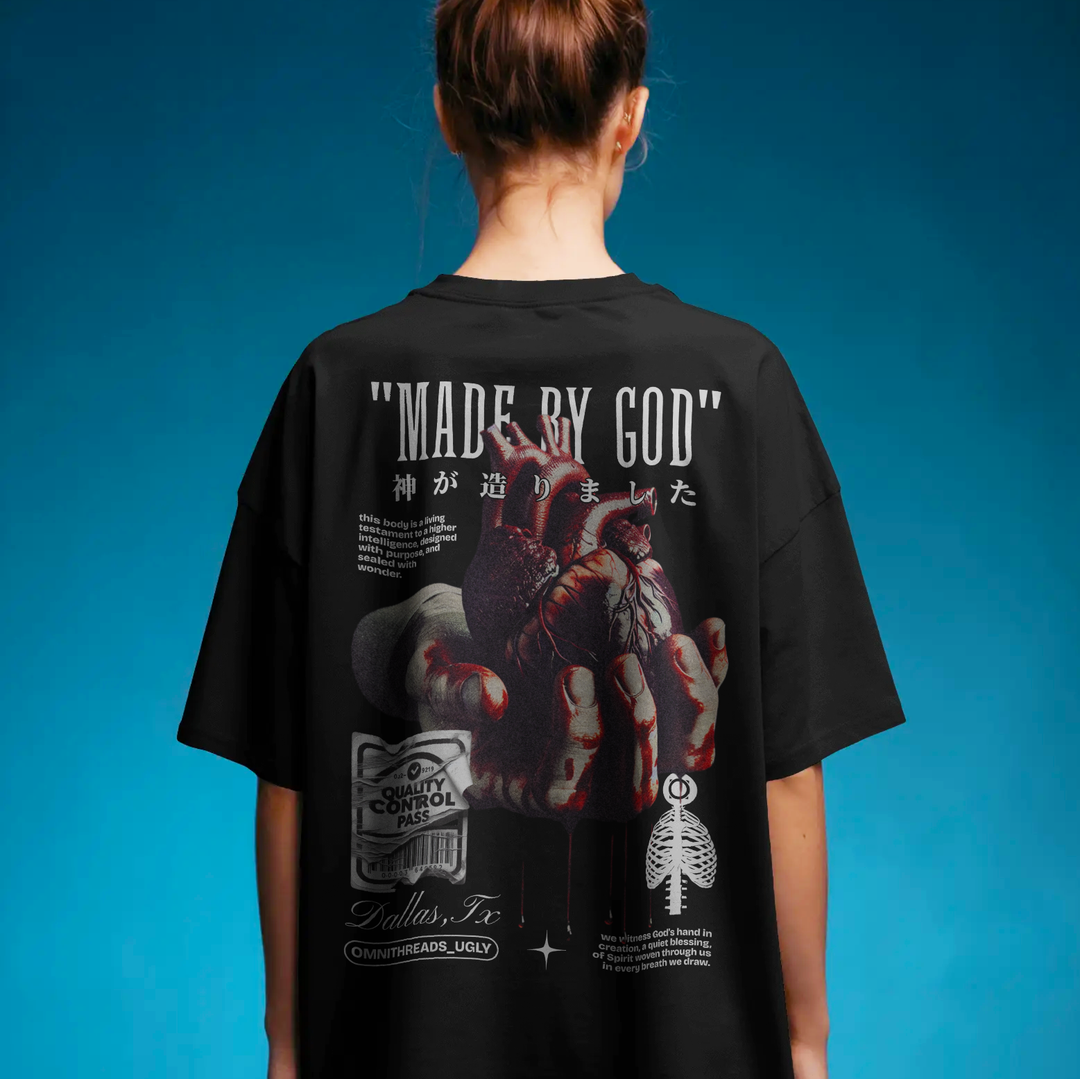 Made By God - Oversized Drop Shoulder Tee
