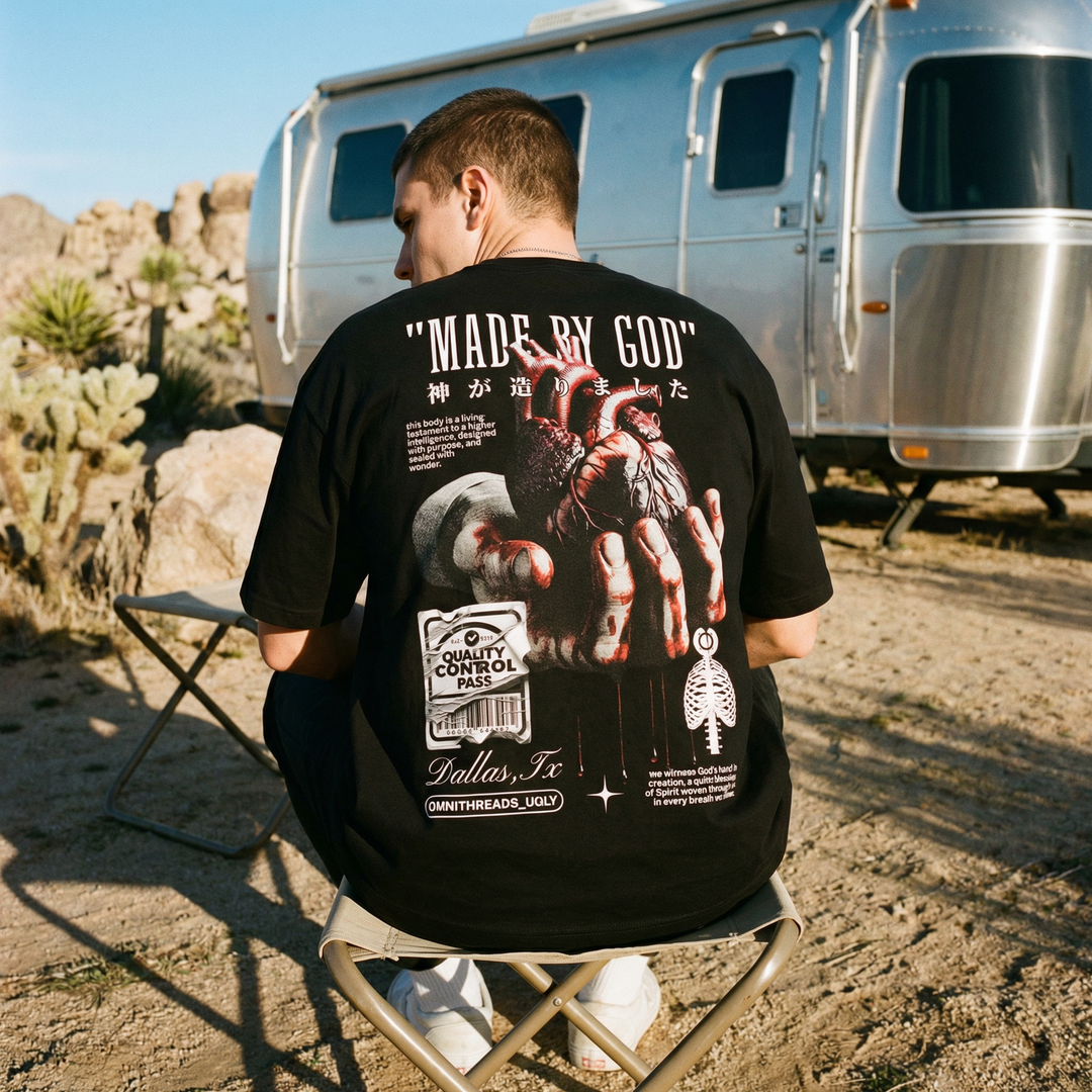 Made By God - Oversized Drop Shoulder Tee