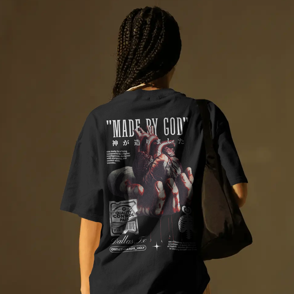 Made By God - Oversized Drop Shoulder Tee