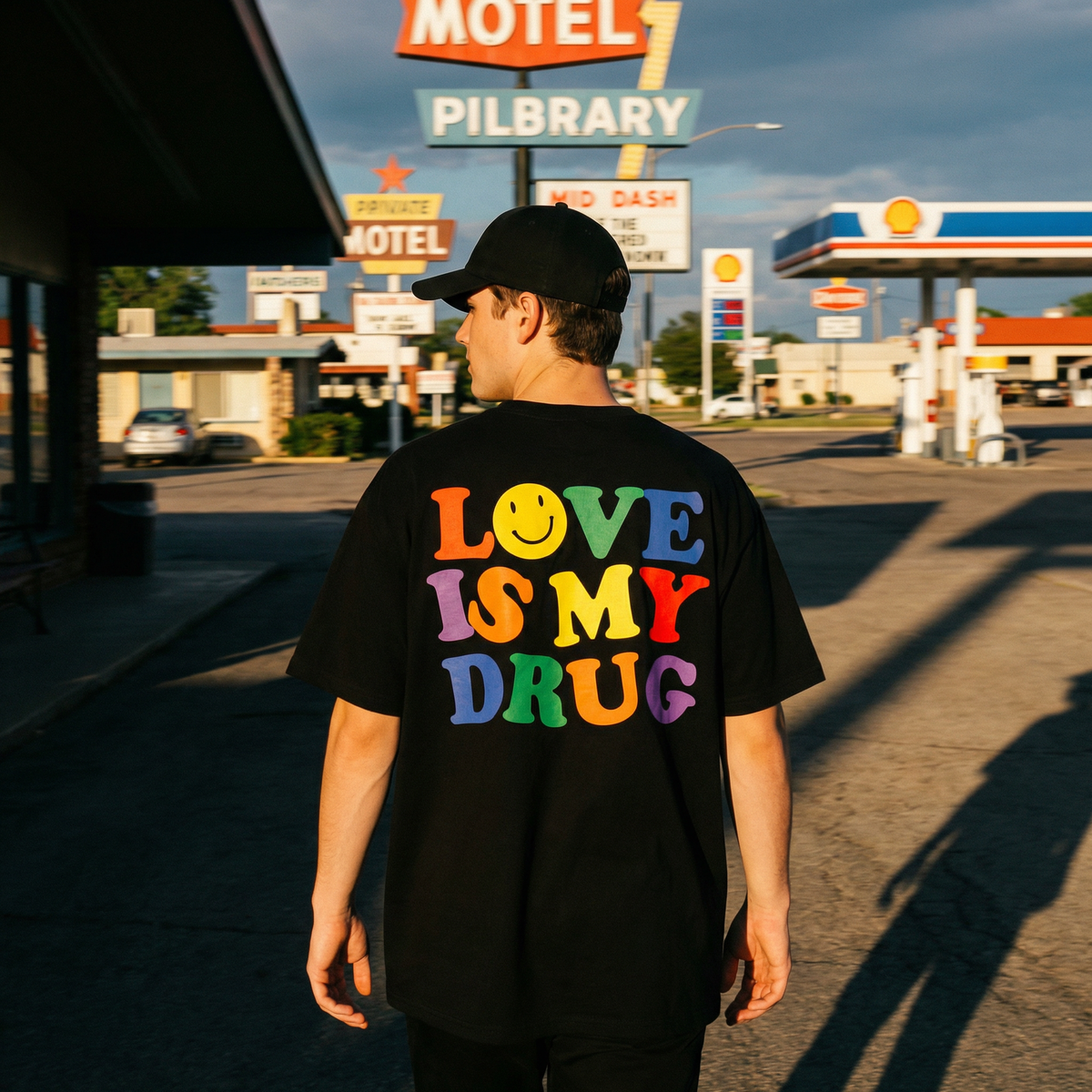 Love Is My Drug - Oversized Drop Shoulder Tee — product image 5