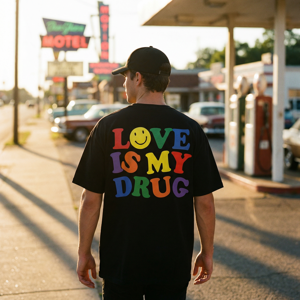 Love Is My Drug - Oversized Drop Shoulder Tee — product image 9