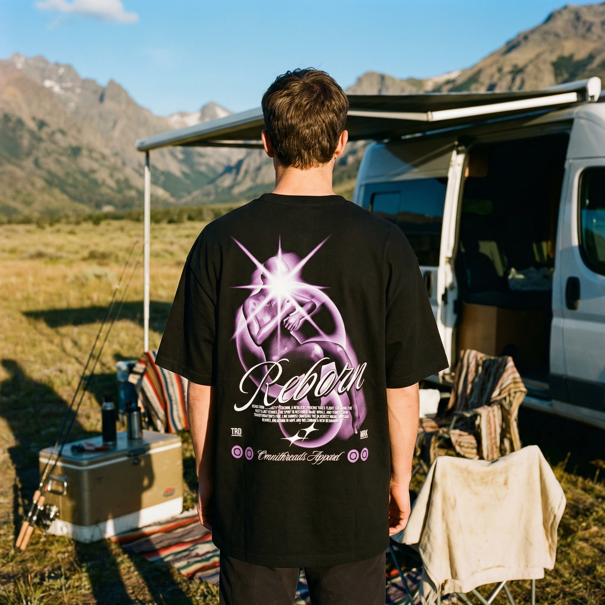 Reborn - Oversized Drop Shoulder Tee — product image 6