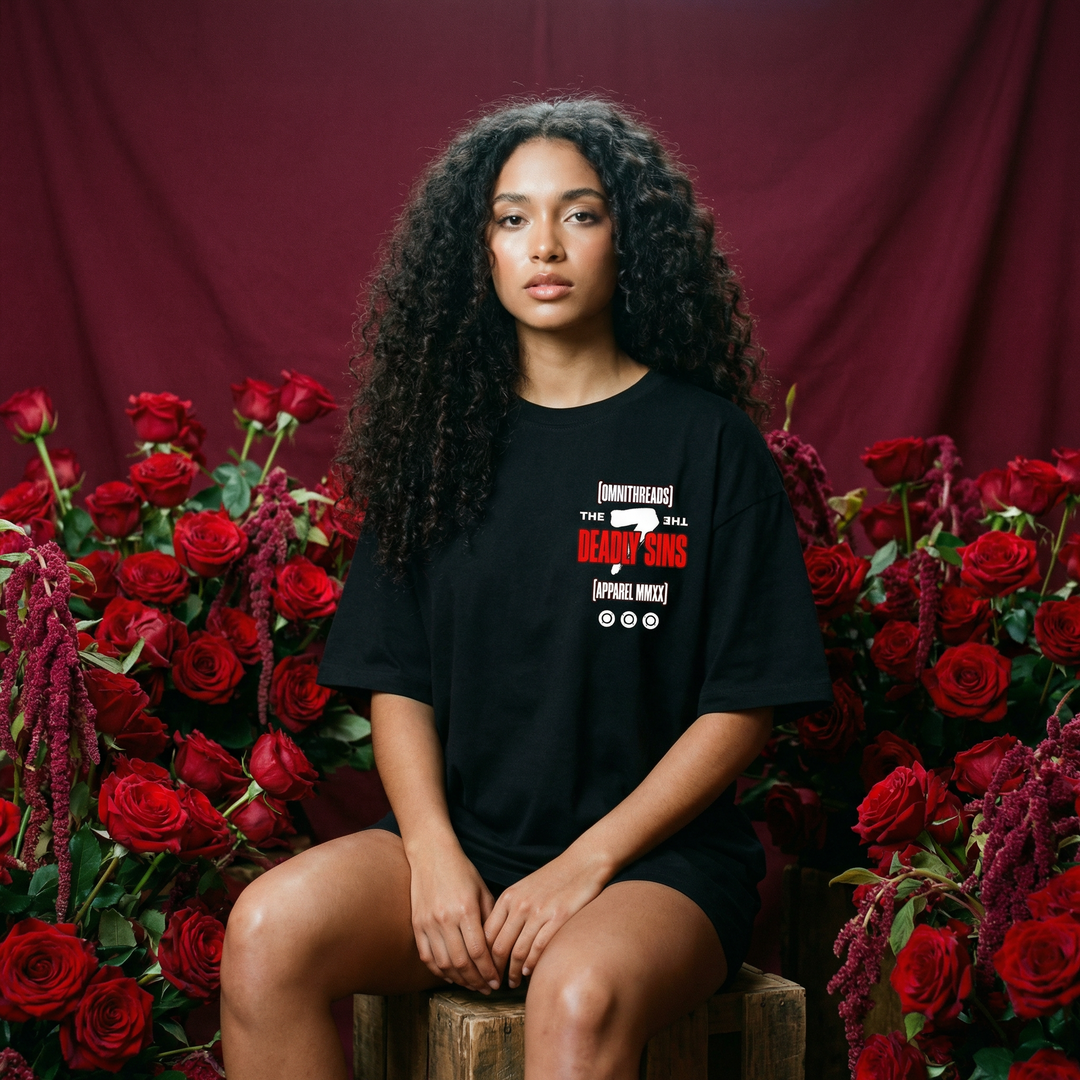 The 7 Deadly Sins - Oversized Drop Shoulder Tee