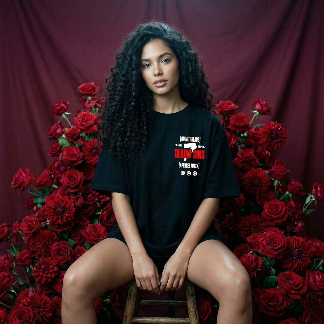 The 7 Deadly Sins - Oversized Drop Shoulder Tee
