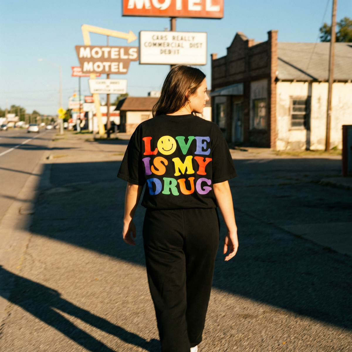 Love Is My Drug - Oversized Drop Shoulder Tee — product image 10
