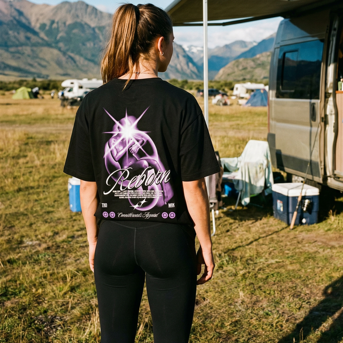 Reborn - Oversized Drop Shoulder Tee — product image 9