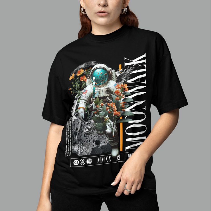 Moonwalk - Oversize Deep Drop Shoulder Tee
