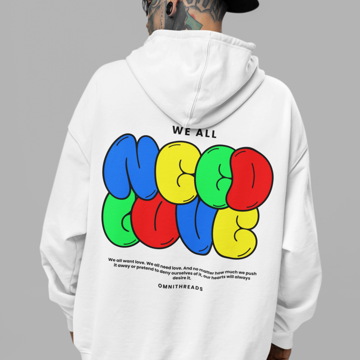 We All Need Love - Oversized Hoodie — product image 5