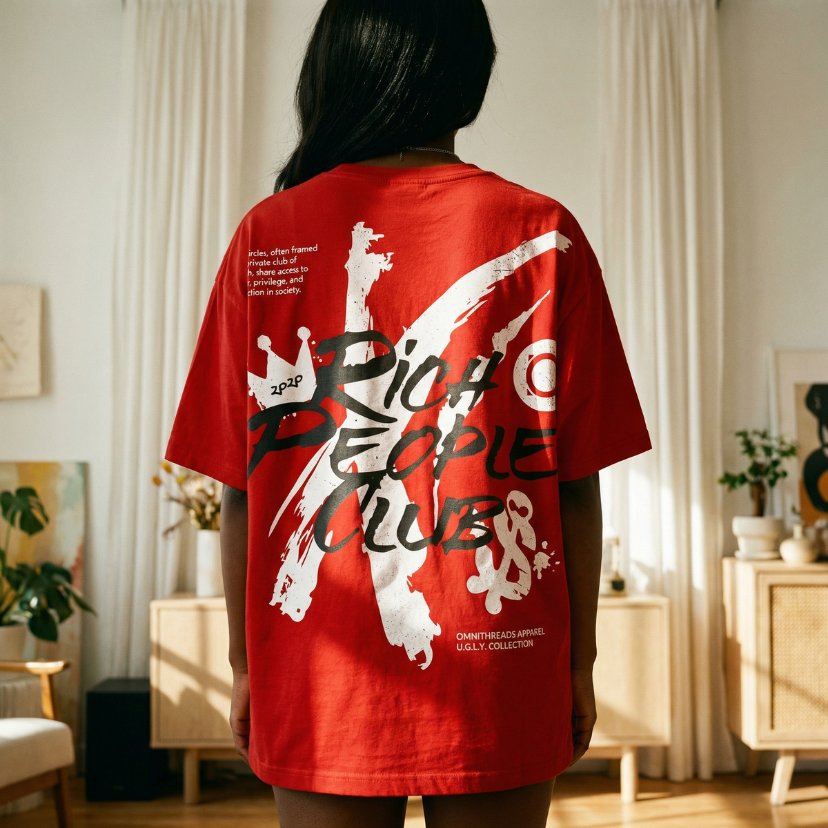 Rich People Club - Oversized Drop Shoulder Tee — product image 10