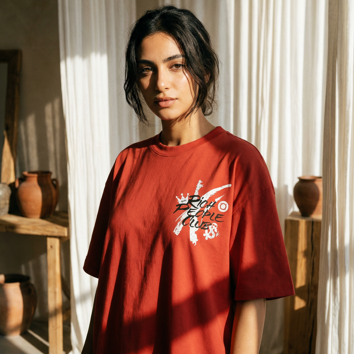 Rich People Club - Oversized Drop Shoulder Tee — product image 4