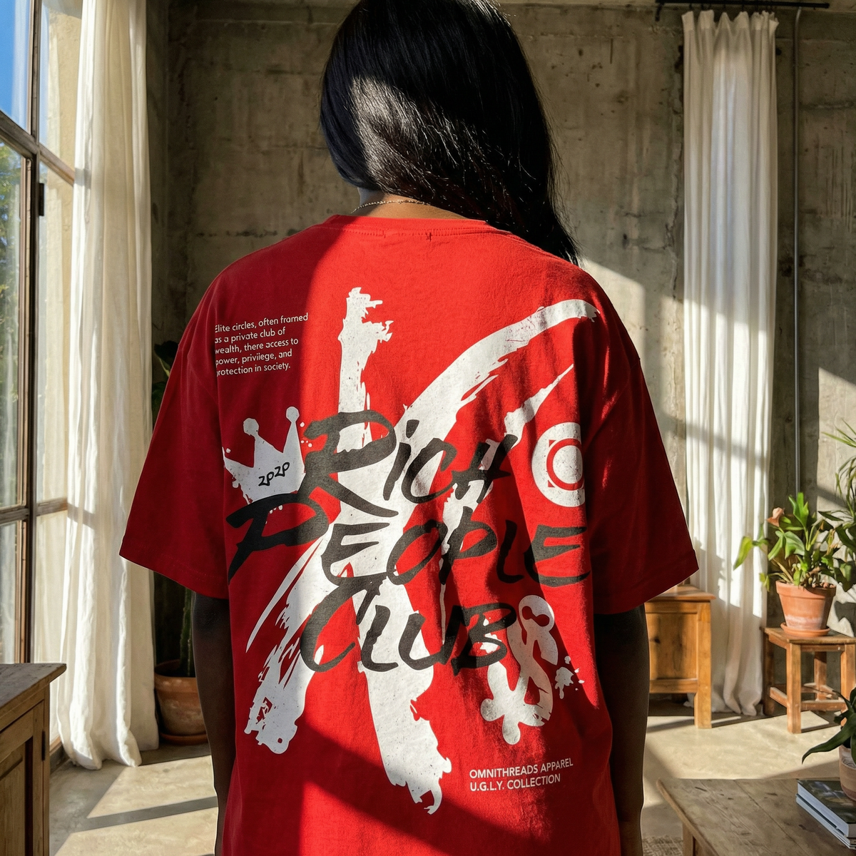 Rich People Club - Oversized Drop Shoulder Tee — product image 6