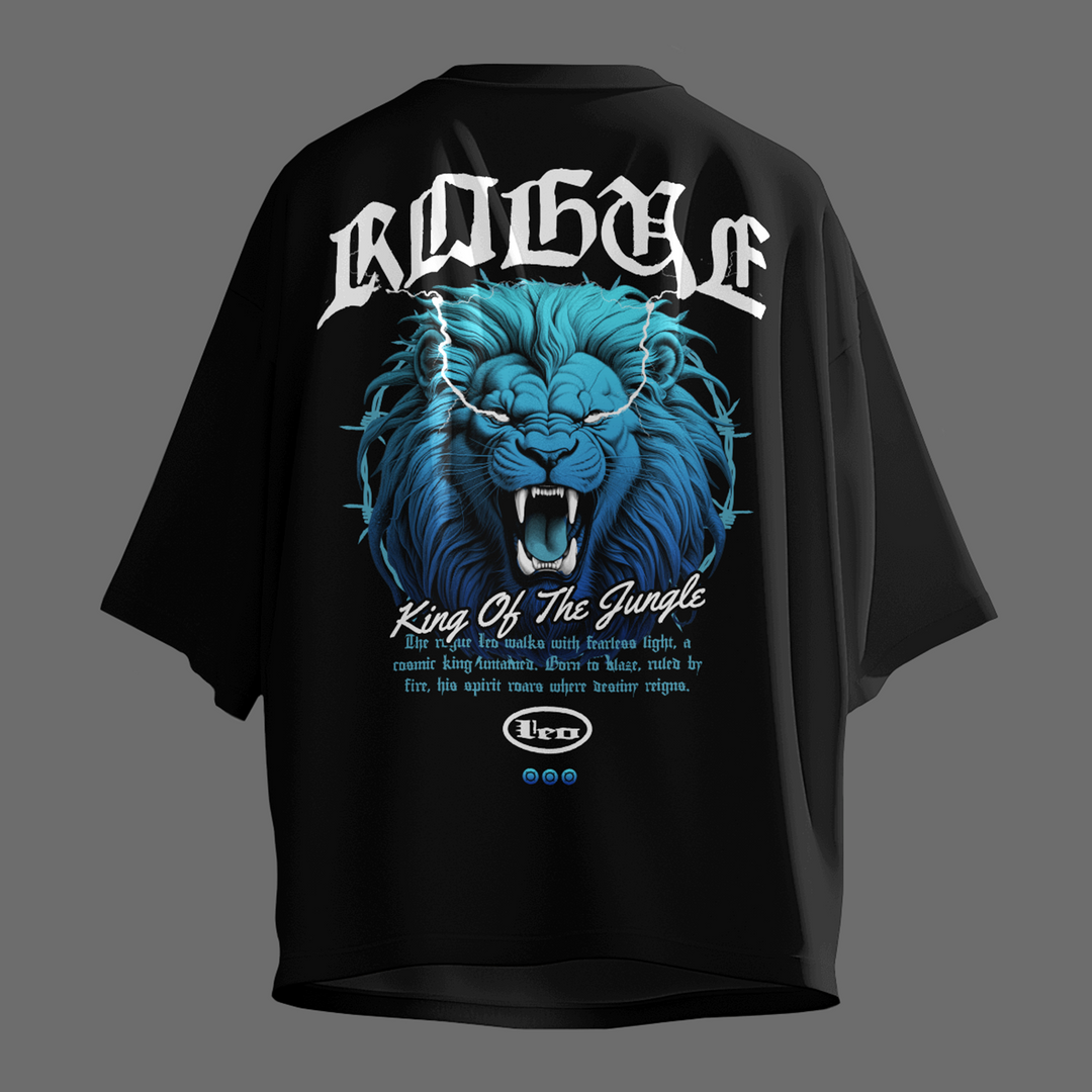 Rouge Leo - Oversize Deep Drop Shoulder Tee