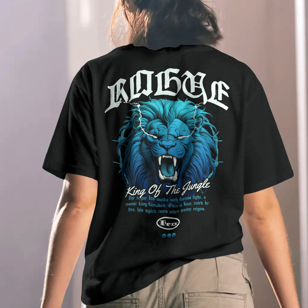 Rogue Leo - Oversize Deep Drop Shoulder Tee
