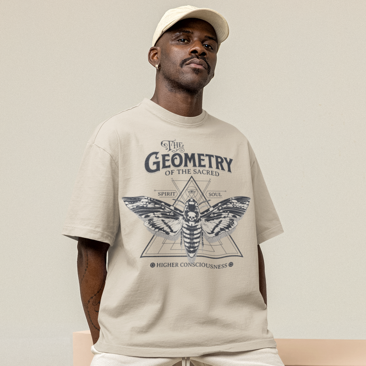 Sacred Geometry - Oversized Drop Shoulder Tee — product image 4