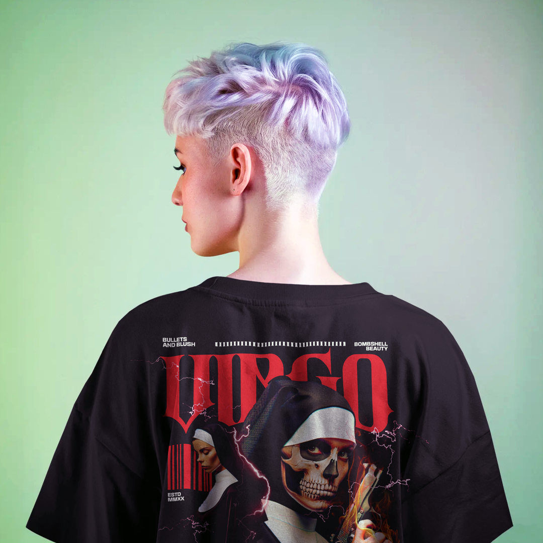 Saint Virgo - Oversize Deep Drop Shoulder Tee