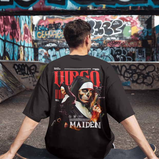 Saint Virgo - Oversize Deep Drop Shoulder Tee