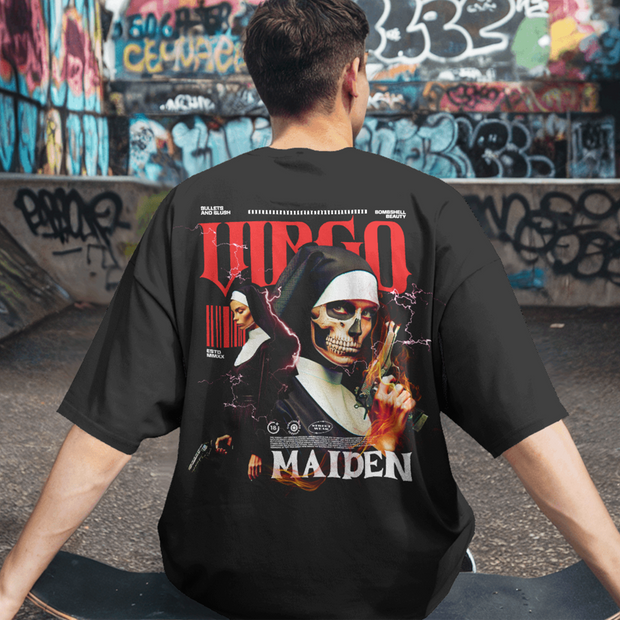 Saint Virgo - Oversize Deep Drop Shoulder Tee