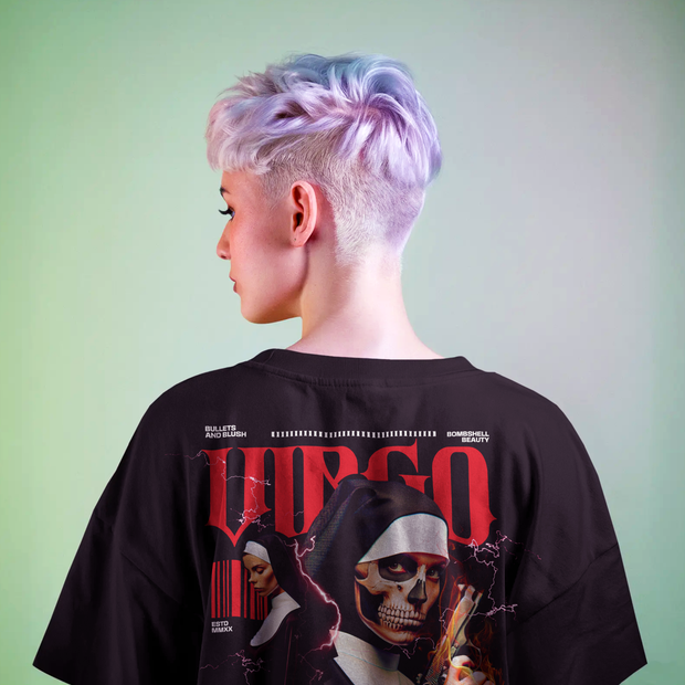 Saint Virgo - Oversize Deep Drop Shoulder Tee