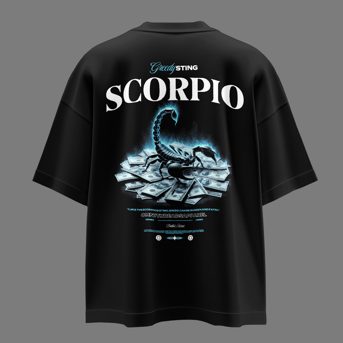 Scorpio Sting - Oversized Drop Shoulder Tee — product image 5