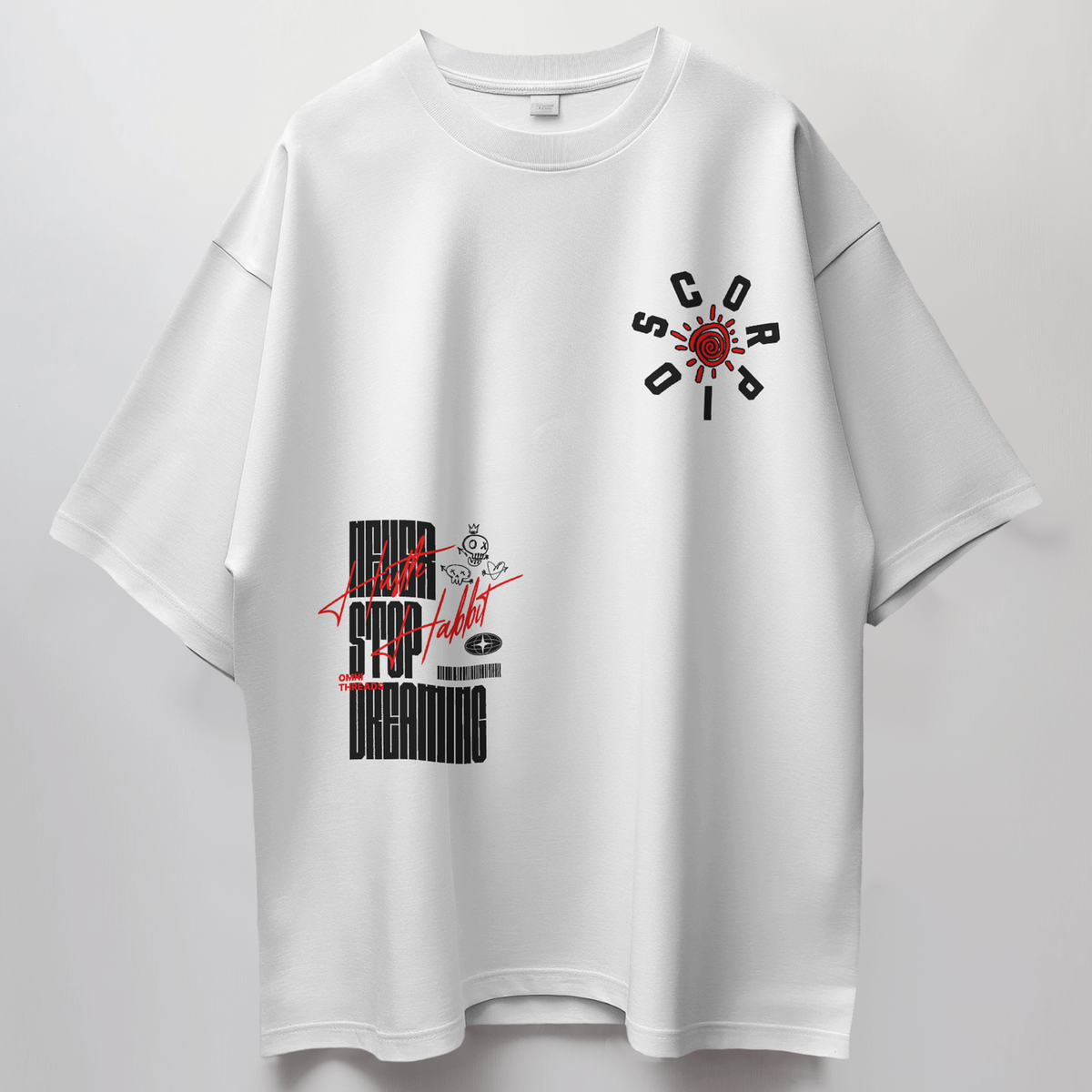 Scorpio On Mars - Oversized Drop Shoulder Tee — product image 6
