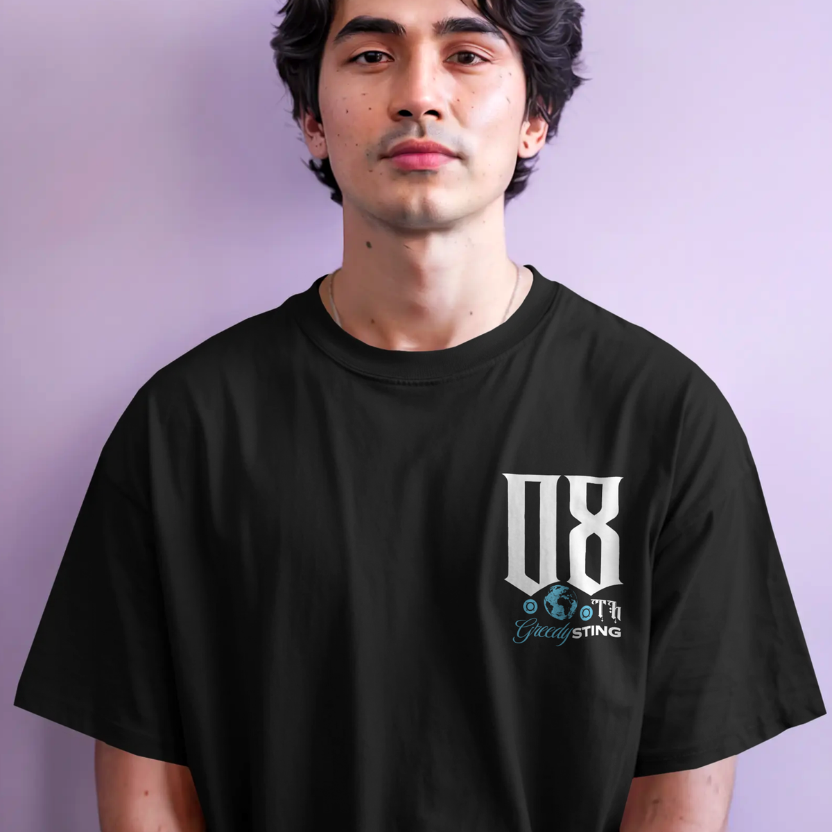 Scorpio Sting - Oversized Drop Shoulder Tee — product image 3