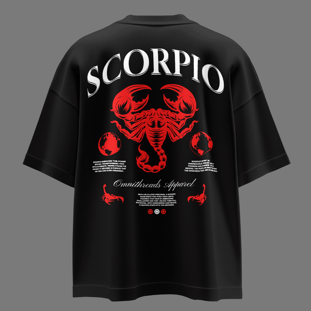 Scorpio Transformation - Oversized Drop Shoulder Tee — product image 5