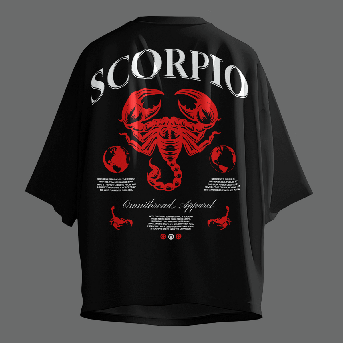 Scorpio Transformation - Oversized Drop Shoulder Tee — product image 7