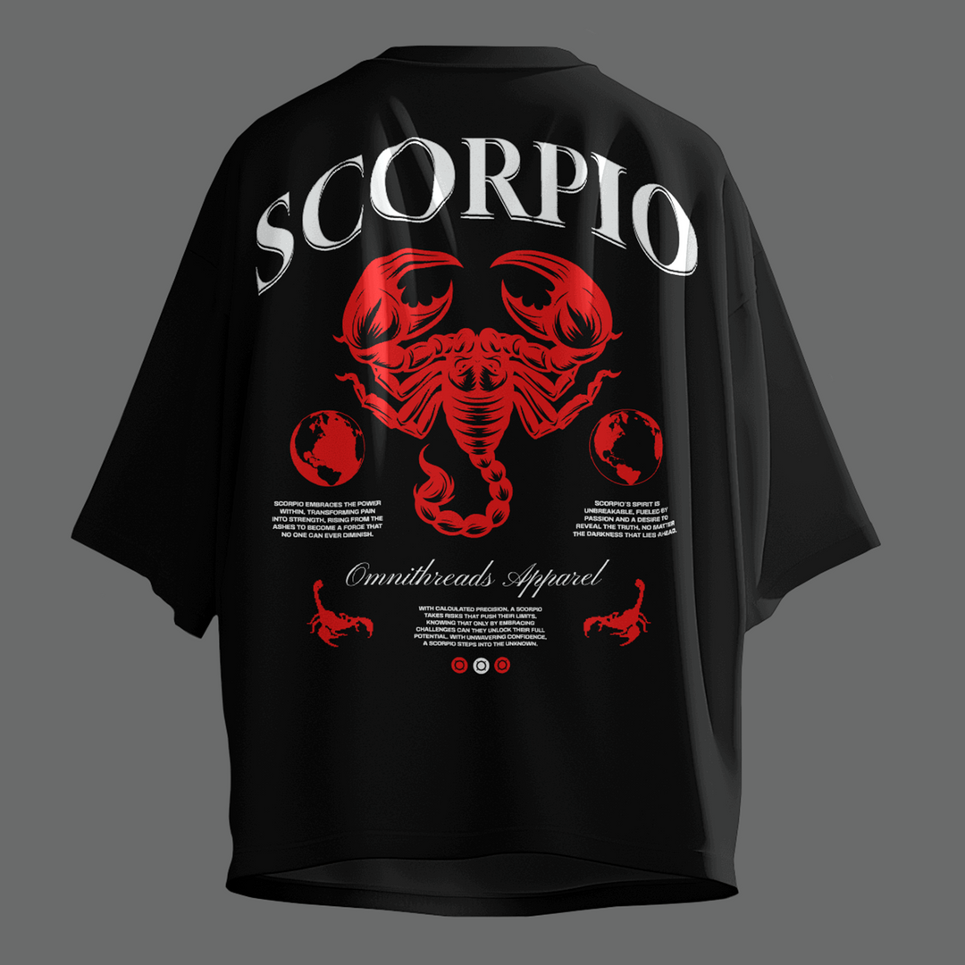 Scorpio Transformation - Oversize Deep Drop Shoulder Tee