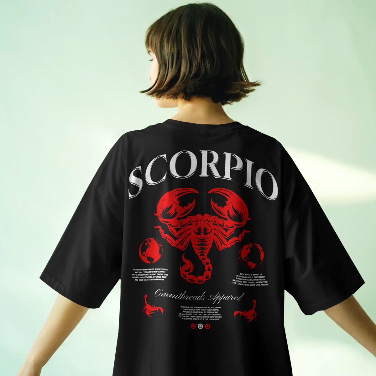 Scorpio Transformation - Oversized Drop Shoulder Tee — product image 1