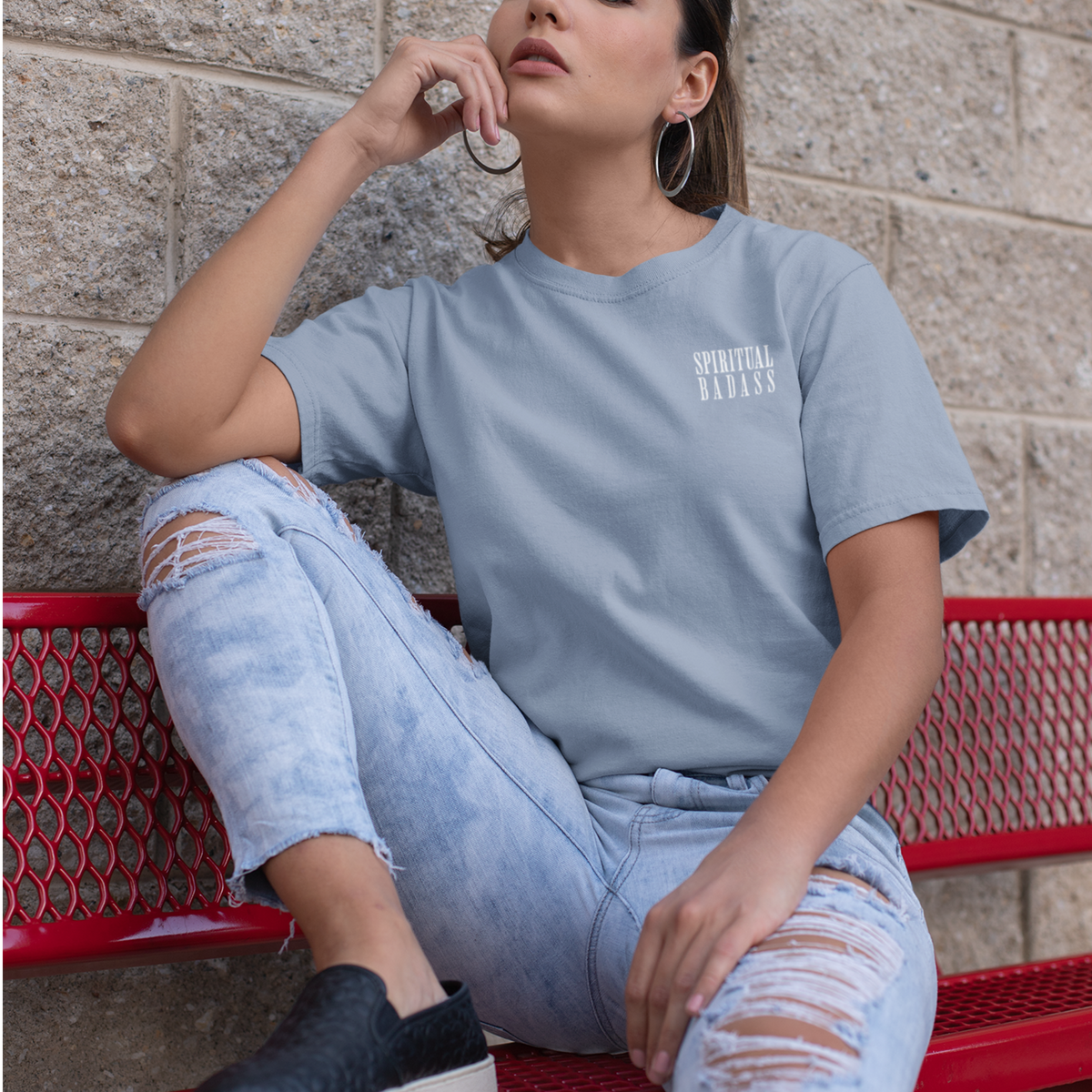 Spiritual Badass - Oversized Drop Shoulder Tee — product image 3