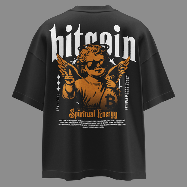 Bitcoin Ascended & The Currency of the Future - Oversize Deep Drop Shoulder Tee