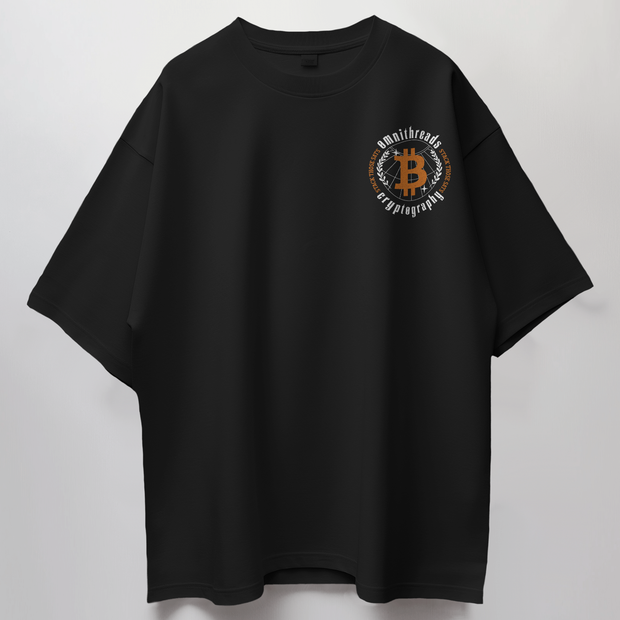 Bitcoin Ascended & The Currency of the Future - Oversize Deep Drop Shoulder Tee