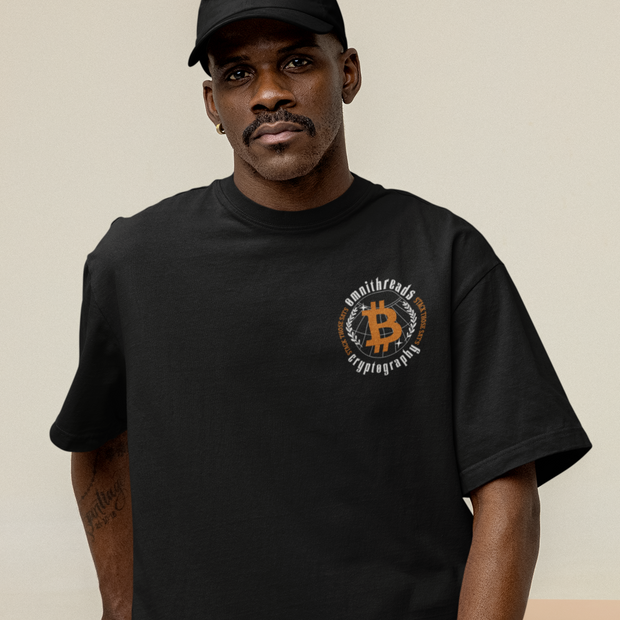 Bitcoin Ascended & The Currency of the Future - Oversize Deep Drop Shoulder Tee