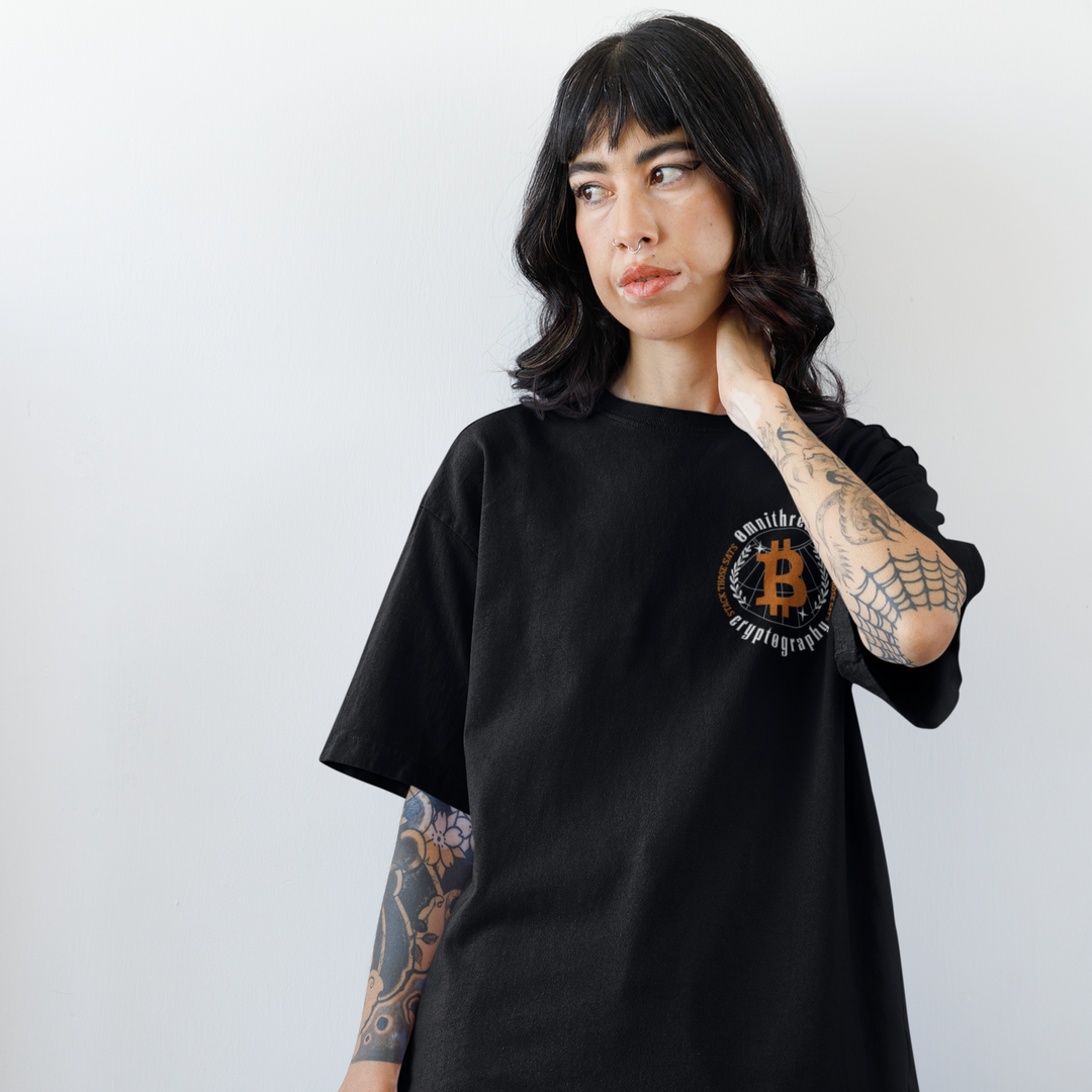 Bitcoin Ascended & The Currency of the Future - Oversize Deep Drop Shoulder Tee