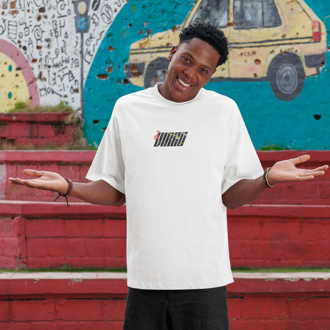 Symbol Of Virgo - Oversize Deep Drop Shoulder Tee