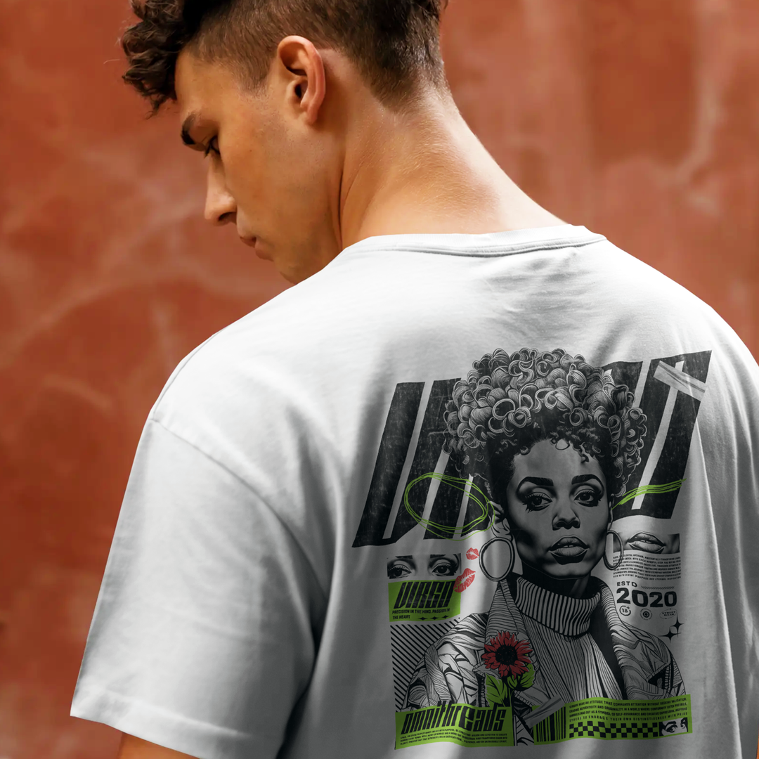 Symbol Of Virgo - Oversize Deep Drop Shoulder Tee
