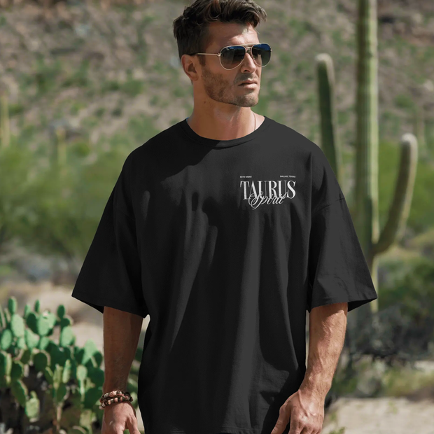 Taurus Spirit - Oversize Deep Drop Shoulder Tee