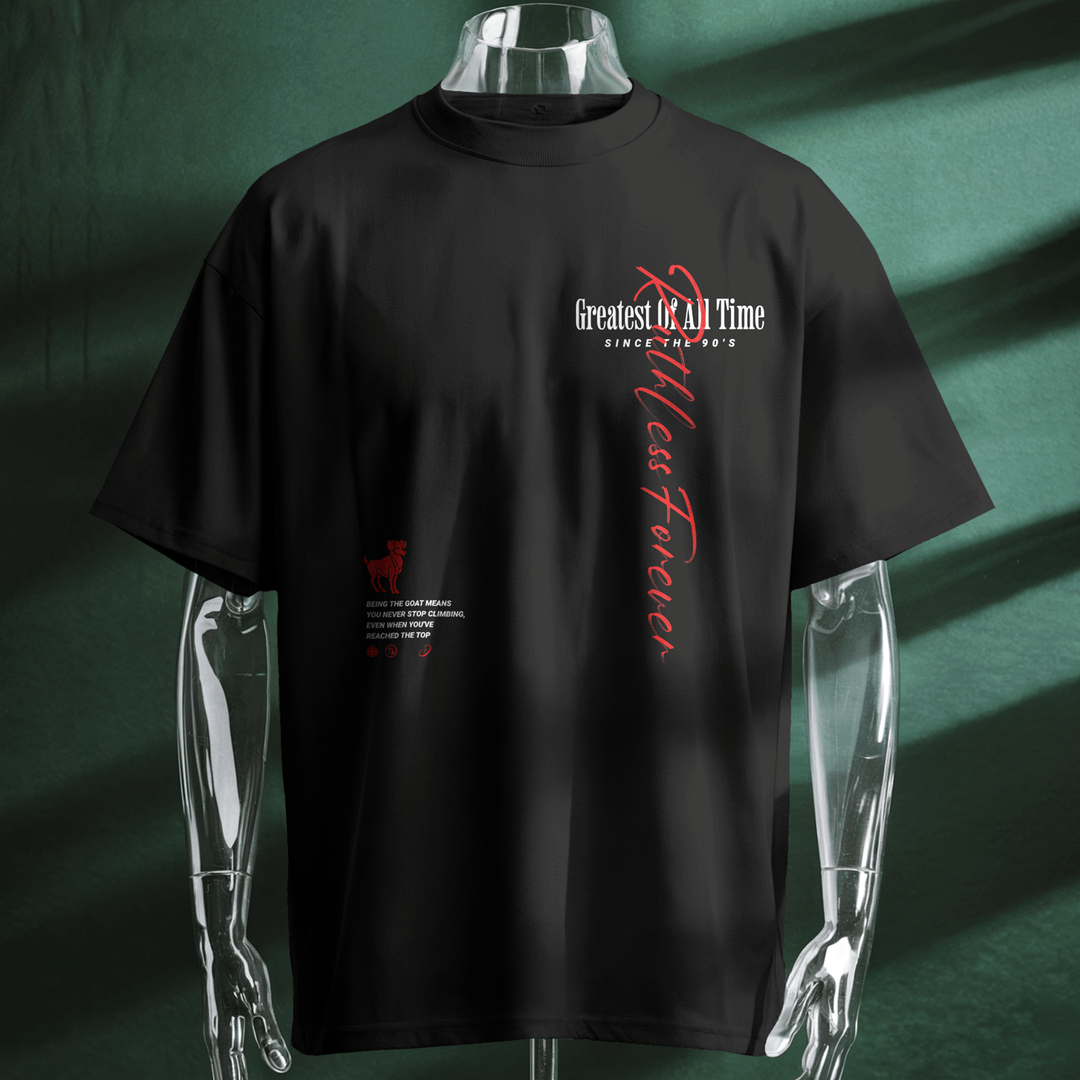 The Greatest Of All Time Capricorn - Oversize Deep Drop Shoulder Tee