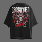 The Greatest Of All Time Capricorn - Oversize Deep Drop Shoulder Tee