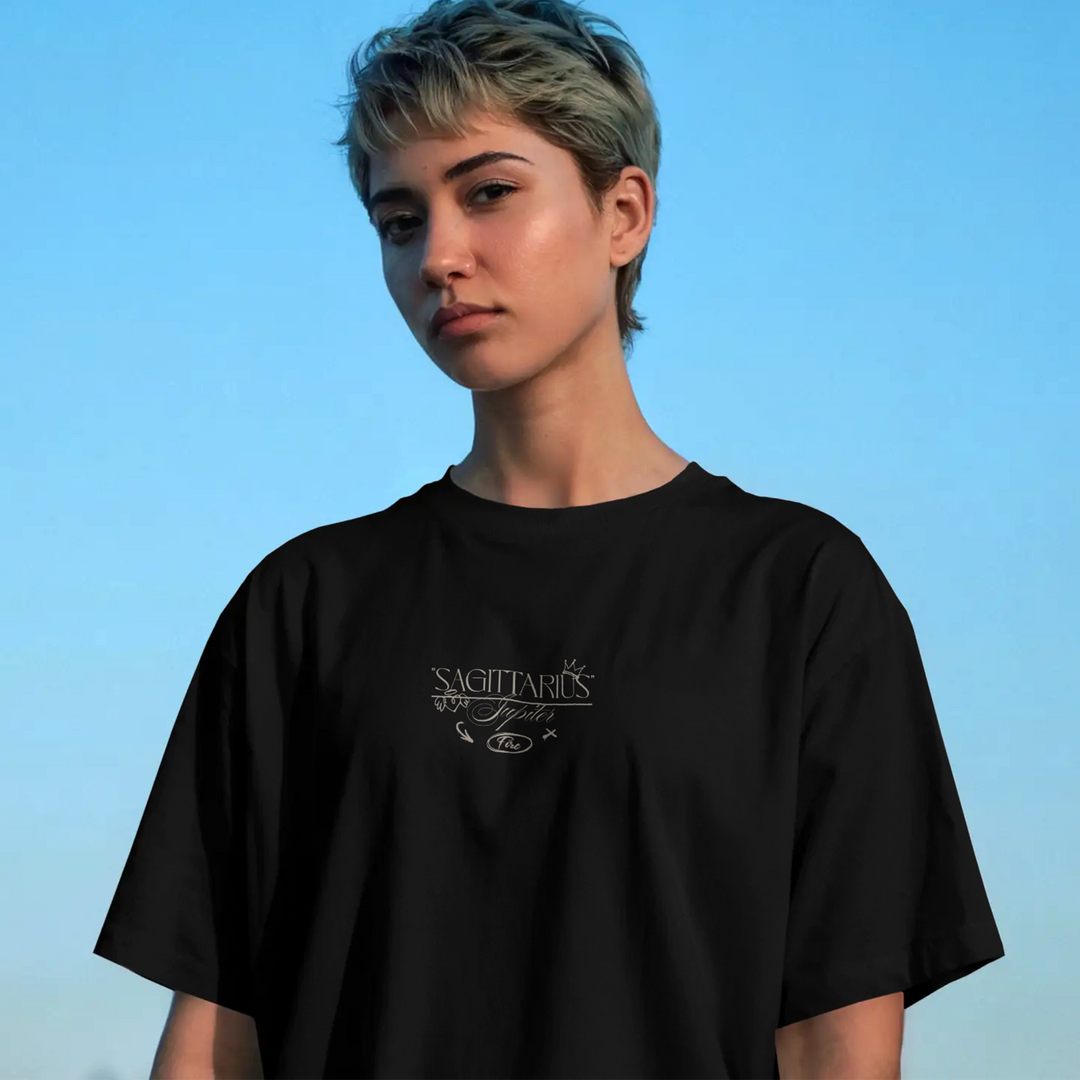 The Ninth Sign - Oversize Deep Drop Shoulder Tee