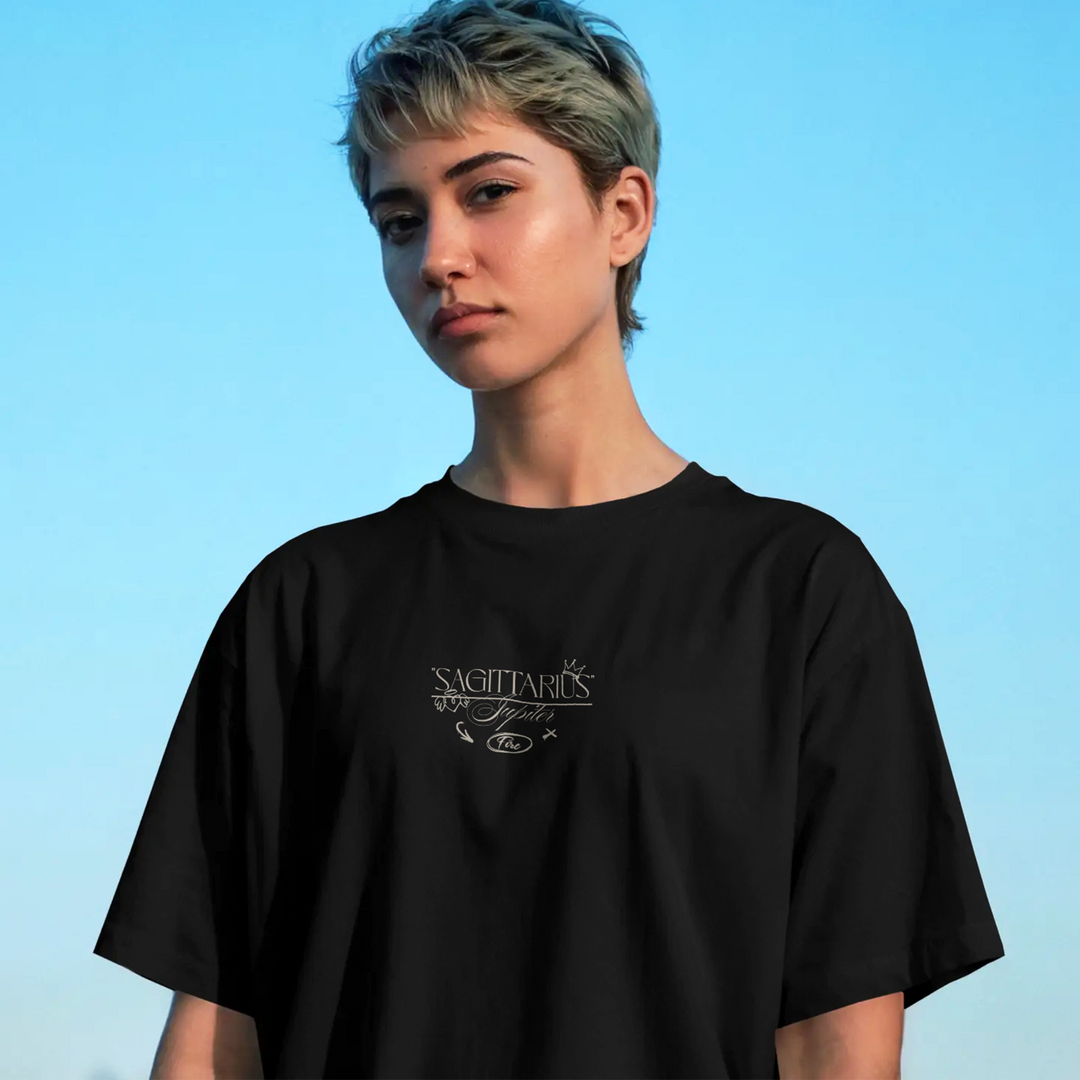 The Ninth Sign - Oversize Deep Drop Shoulder Tee
