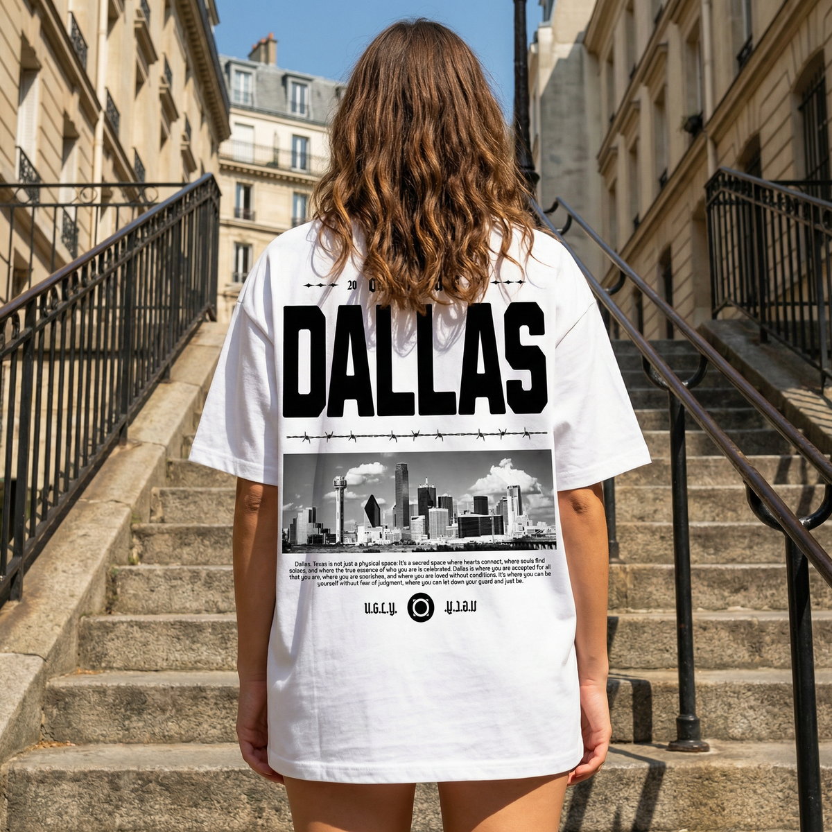 There's No Place Like Dallas - Oversized Drop Shoulder Tee — product image 5