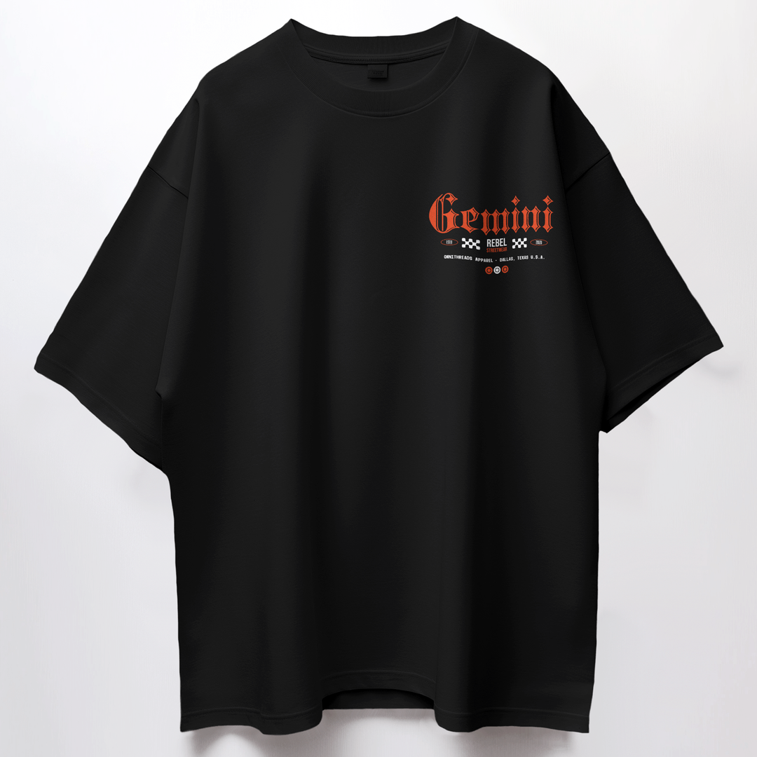 To Be Or Not To Be A Gemini - Oversize Deep Drop Shoulder Tee