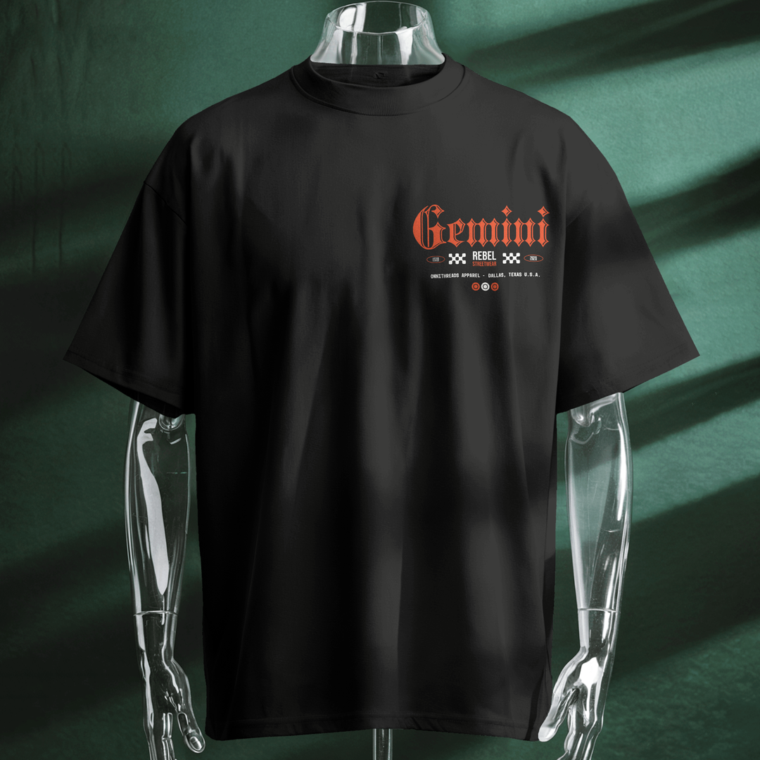 To Be Or Not To Be A Gemini - Oversize Deep Drop Shoulder Tee