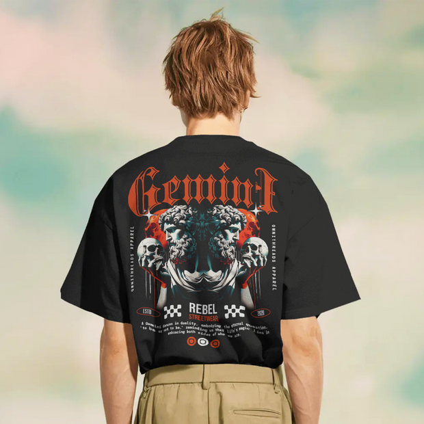 To Be Or Not To Be A Gemini - Oversize Deep Drop Shoulder Tee